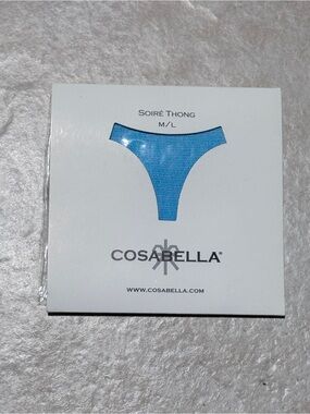 Cosabella Soiré Thong in Bright Blue - size M/L